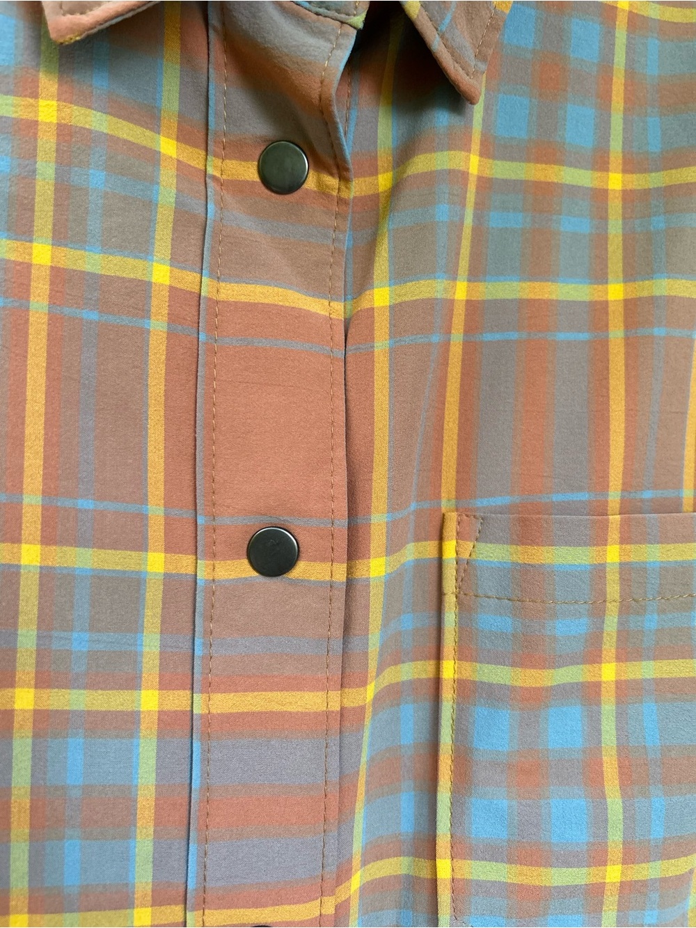 Flylow NWOT Plaid Outdoors Technical Durable Ladies Snap Front Size Medium - Picture 6 of 7